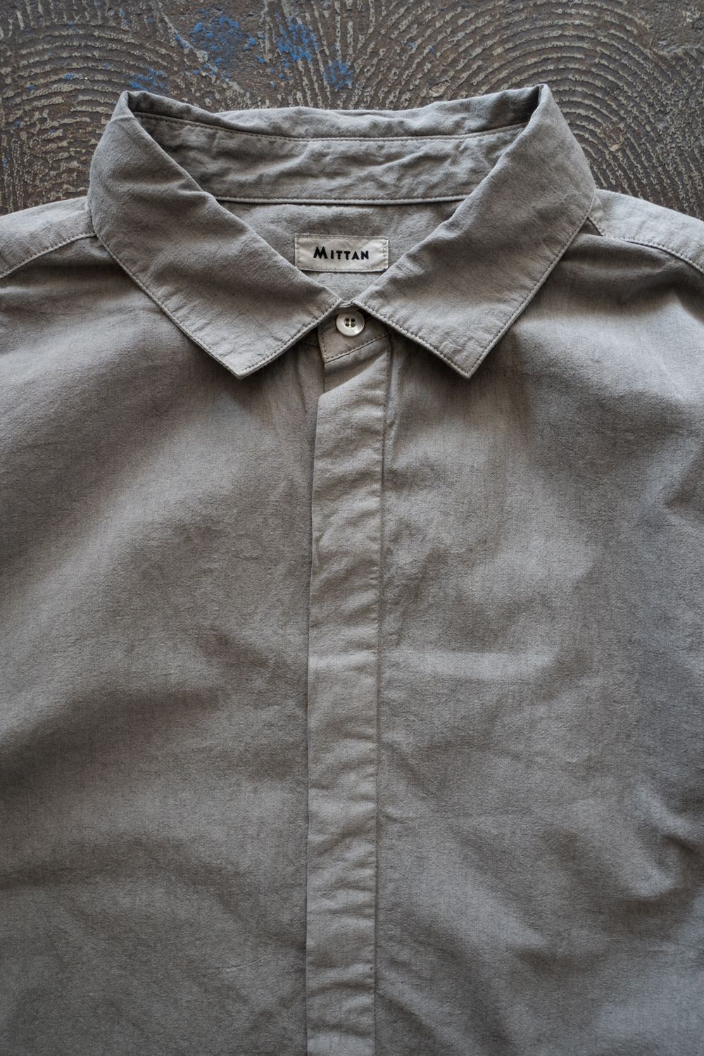 強撚OCブロードシャツ(松煙)