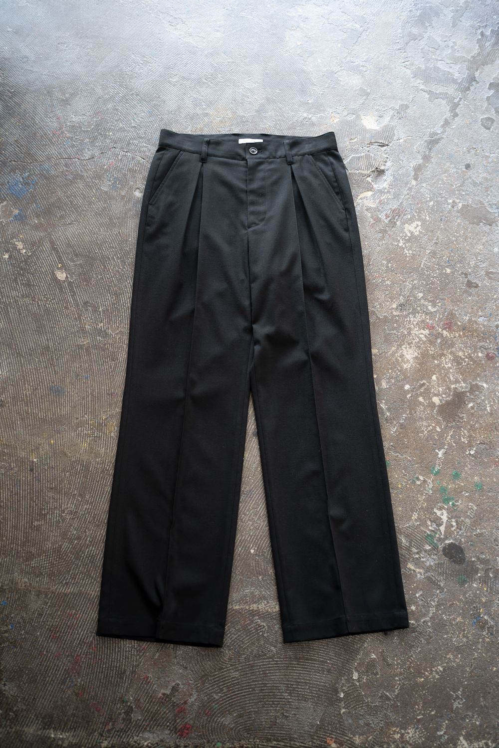 【25AW】2-Tack Slacks/2タックスラックス(BLACK)