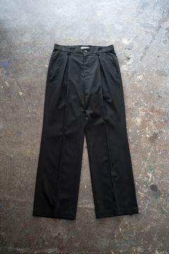【25AW】2-Tack Slacks/2タックスラックス(BLACK)