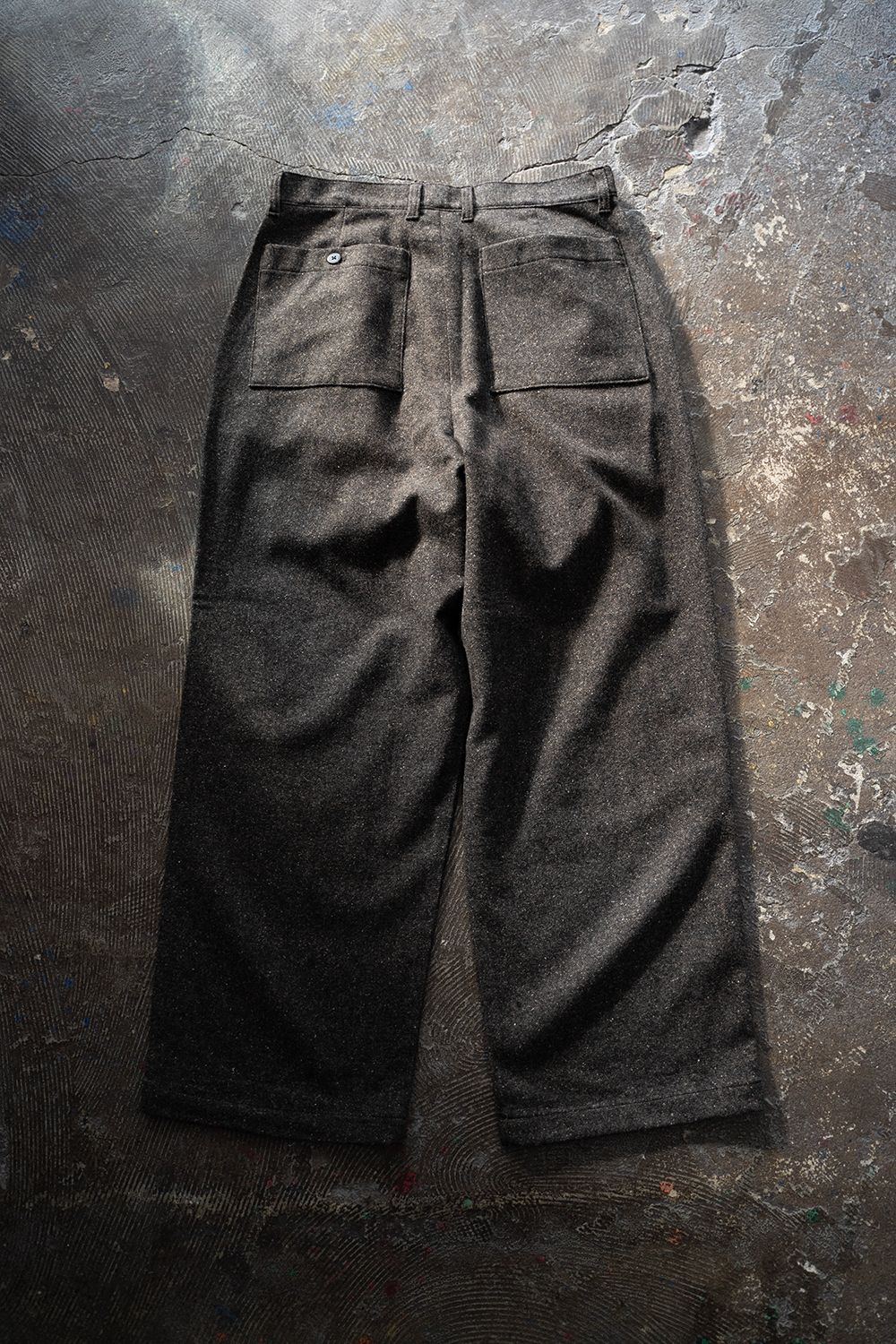 【ラスト1点】【24AW】5者混ネップツイードスラックス(BROWN)