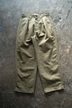 【ラスト1点】【23SS】インボックスタック綿麻パンツ(OLIVE)