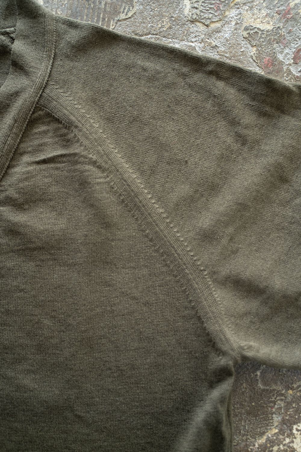 【ラスト1点】【23SS】リネン×コットンカーディガン(KHAKI GREEN)
