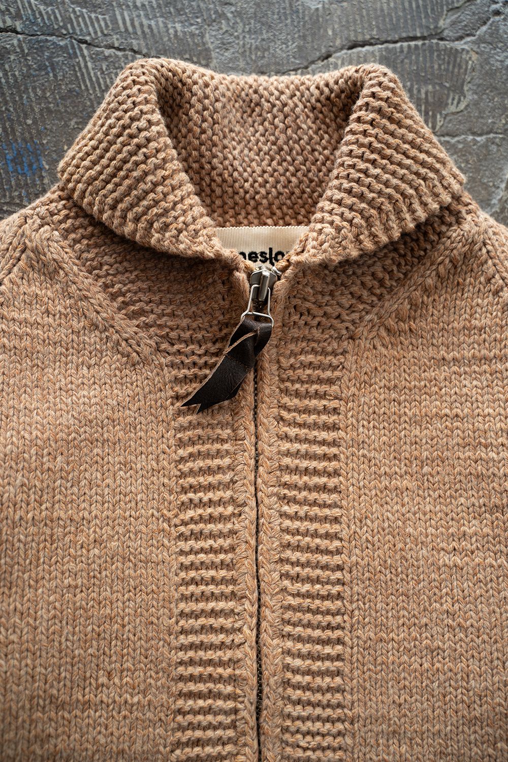 【Sサイズ】Cotton/Papar/Wool HAND KNITTING cowichan sweater(KAKISHIBU)