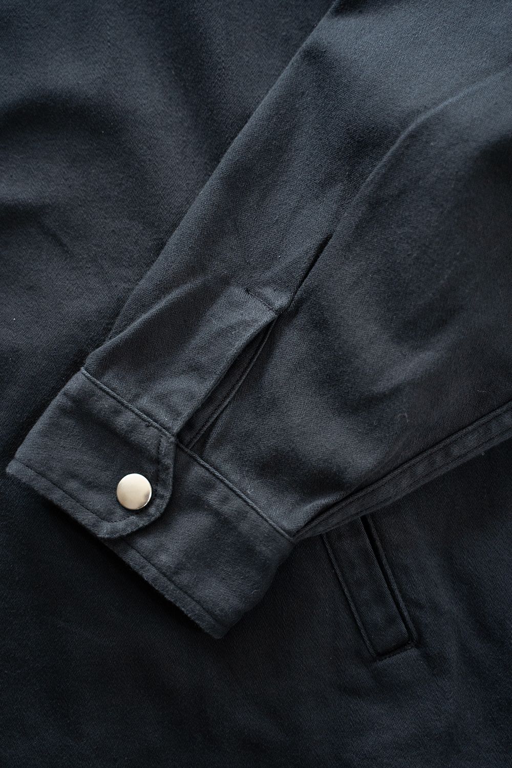 【ラスト1点】【26AW】Satin Zip Blouson(CHARCOAL)