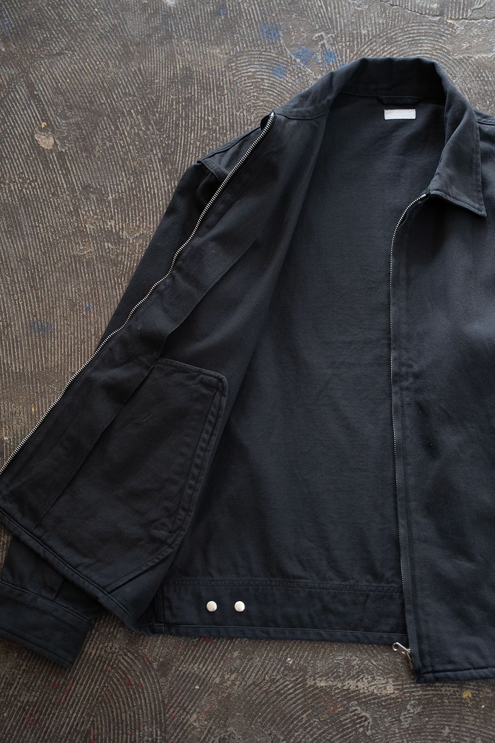 【ラスト1点】【26AW】Satin Zip Blouson(CHARCOAL)