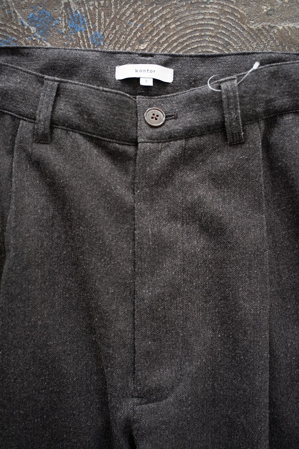 【25AW】Herringbone Trousers/ヘリンボーントラウザーズ(BROWN)