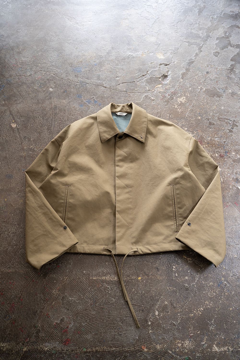 【ラスト1点】【25AW】Cotton Typewriter 2WAY Coat/コットンタイプライター2WAYコート(KHAKI BEIGE)