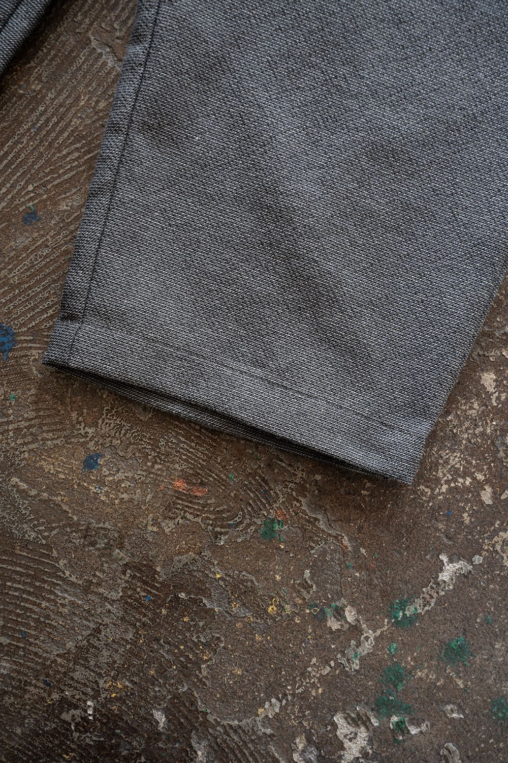 【26SS】ポリエステル×コットンタックイージーパンツ(GREY)