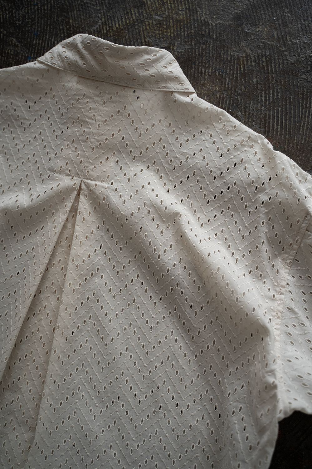 【ラスト1点】【24SS】Lawn Lace Shirt/ローンレースシャツ(ECRU)