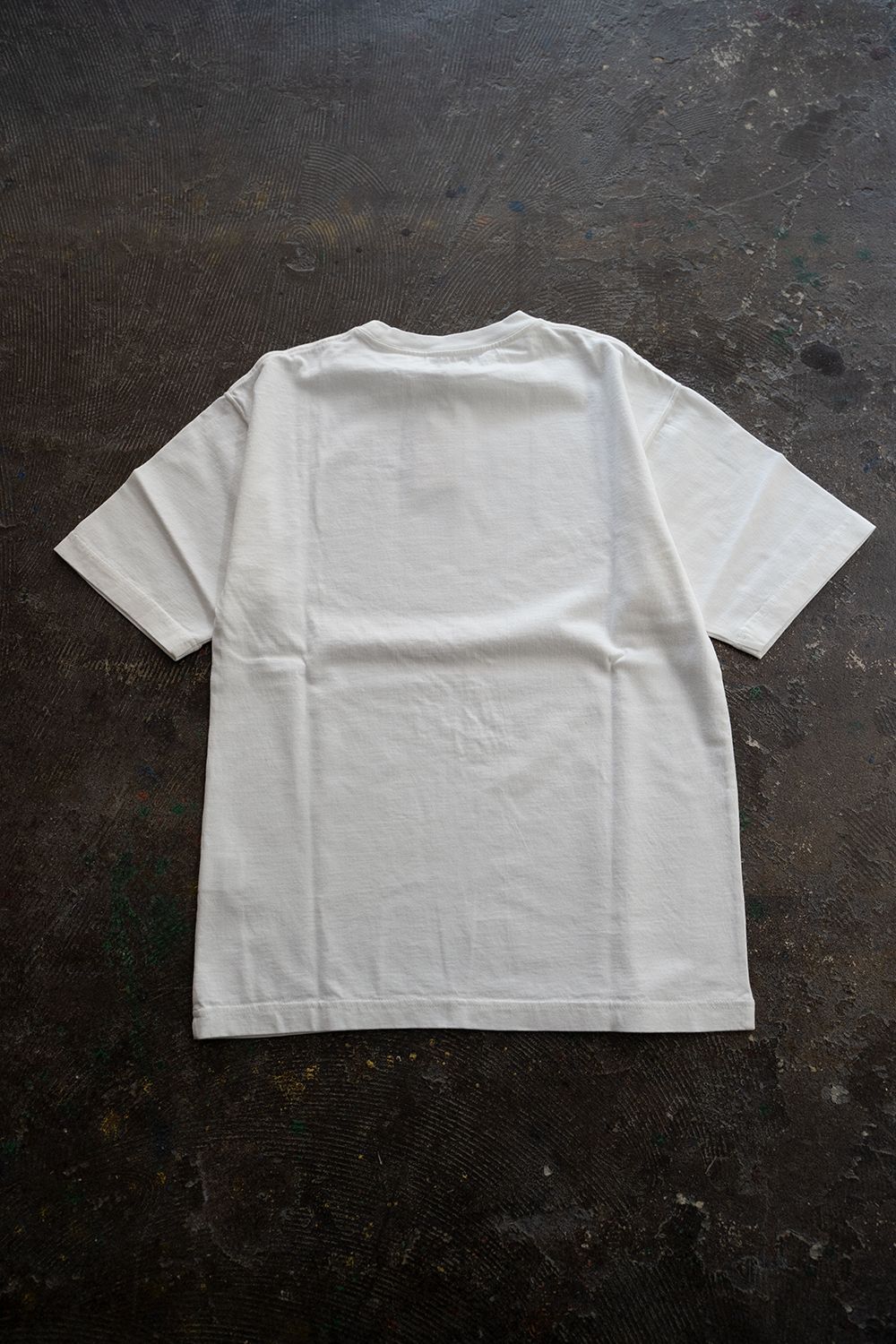 【ラスト1点】スビンコットン30/2吊り天竺半袖T(OFF WHITE)