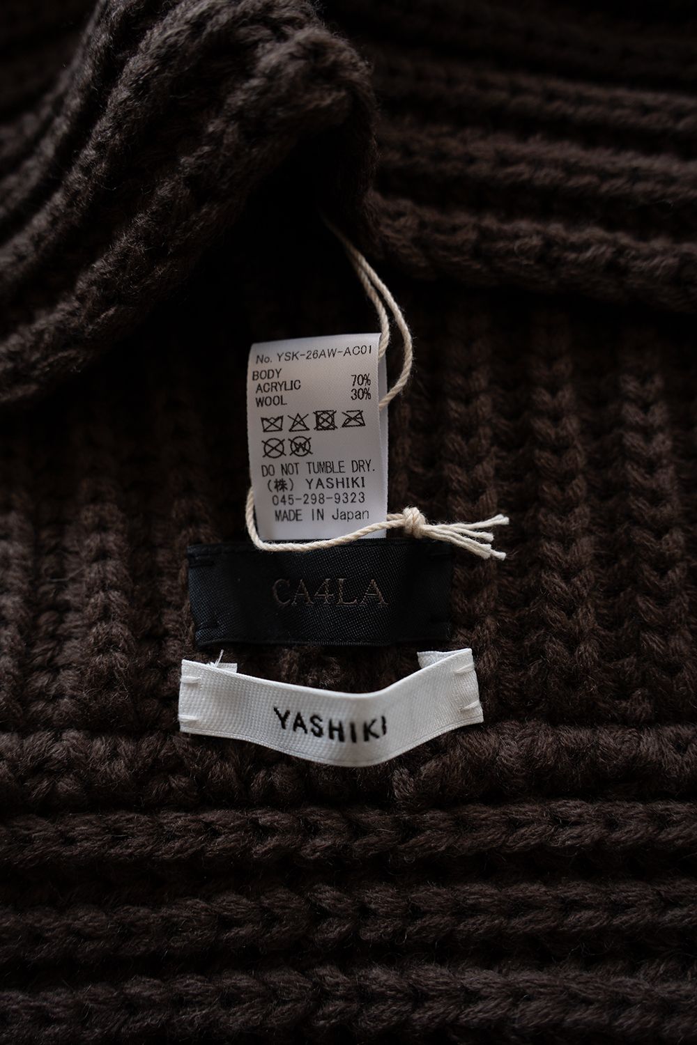 【26AW】Kanya Hooded Scarf(BROWN)