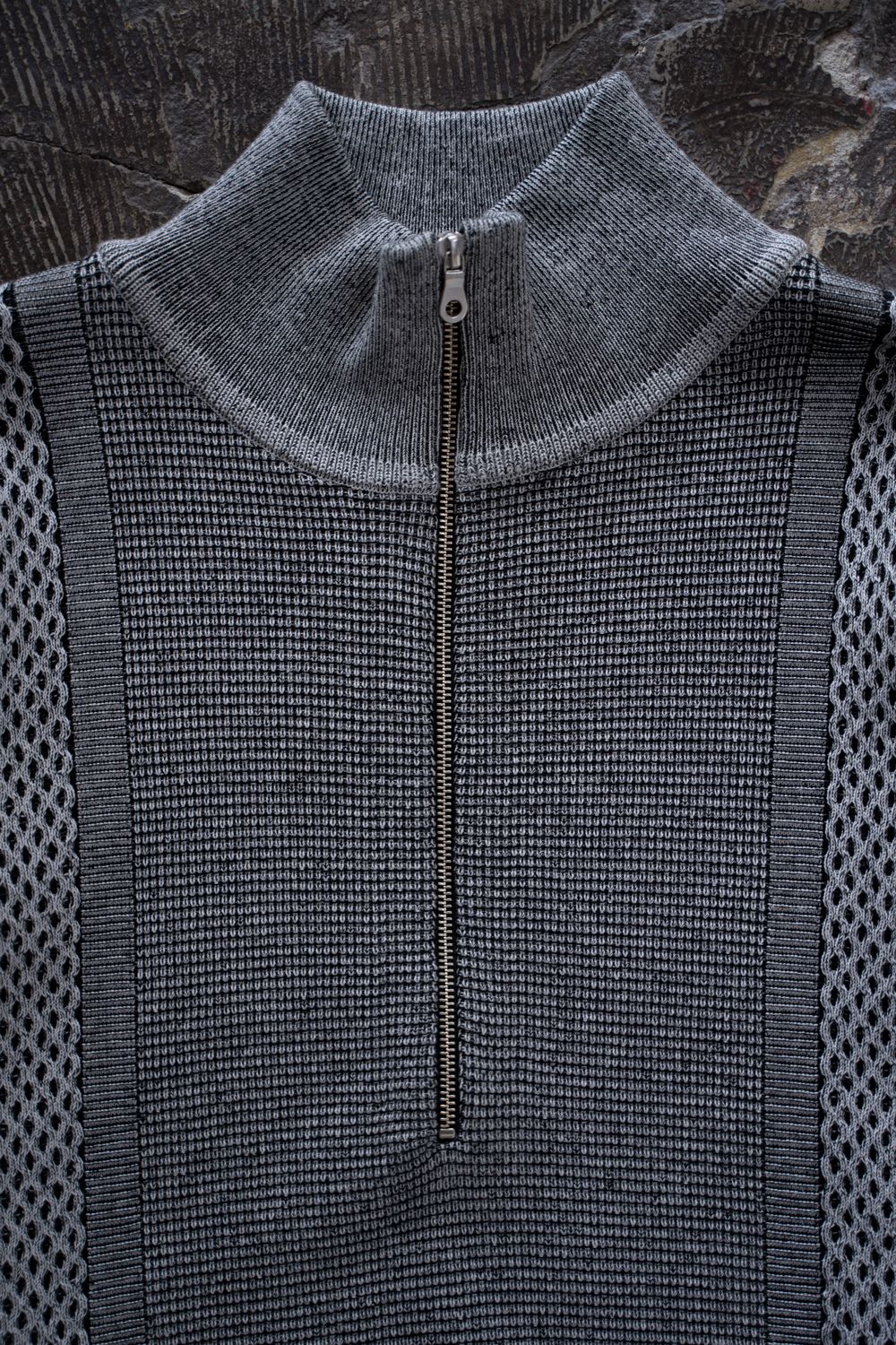 【26AW】Karita Half Zip Knit(MIX GRAY)
