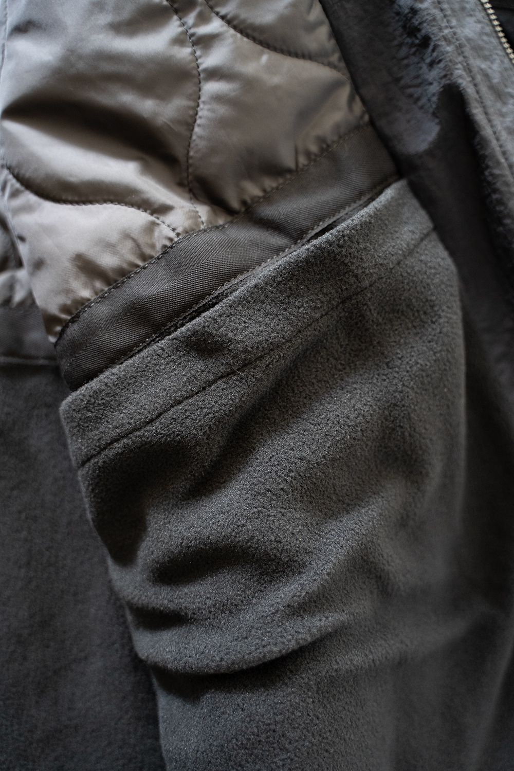 【ラスト1点】【23AW】Water Proof Rip Stop Nylon Stand Coat/撥水リップストップナイロンスタンドコート(BLACK)【ユニセックス】
