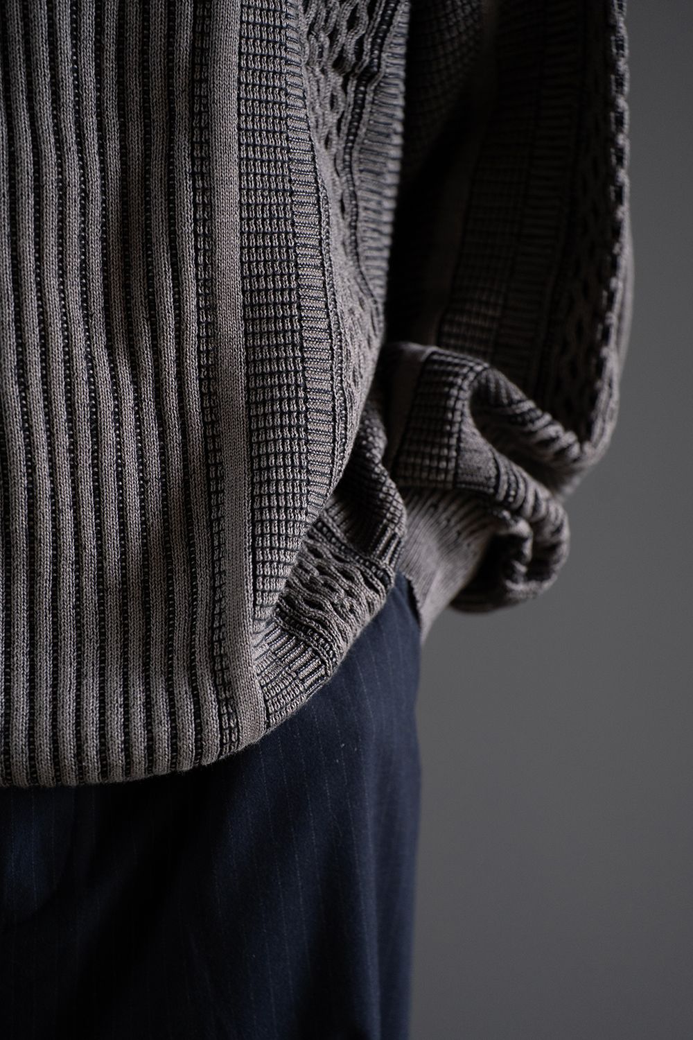【ラスト1点】【24AW】Kuchiba Knit(CHARCOAL)
