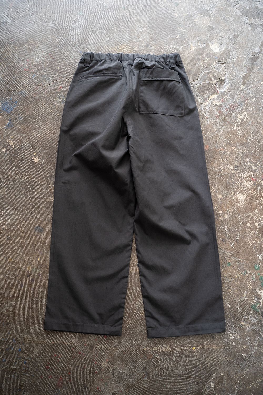 【新品同様】STILL BY HAND 〔25SS〕イージースラックス ブラック STILL BY HAND - 【ラスト1点】【25SS】リネンオックス2タック