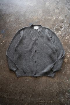 【24AW】アルパカ片畦編みカーディガン(GRAY)