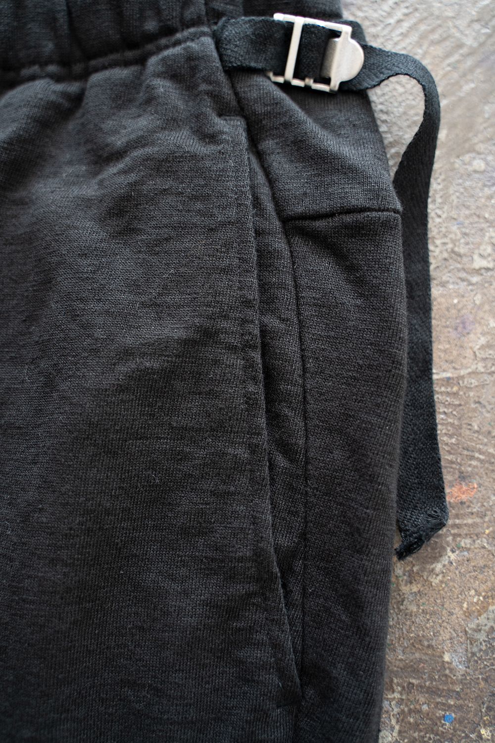 【ラスト1点】High Waist Flare Easy Pants/ハイウエストフレアイージーパンツ(BLACK)