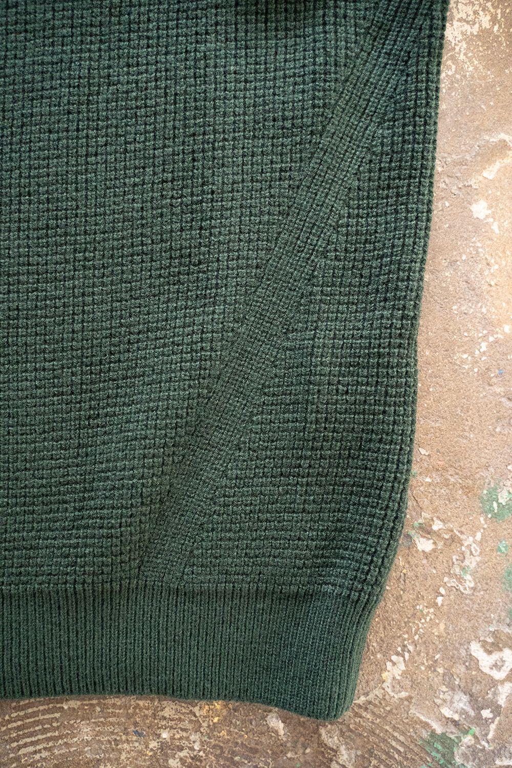 【22AW】胸ポケハイネックニット(GREEN)