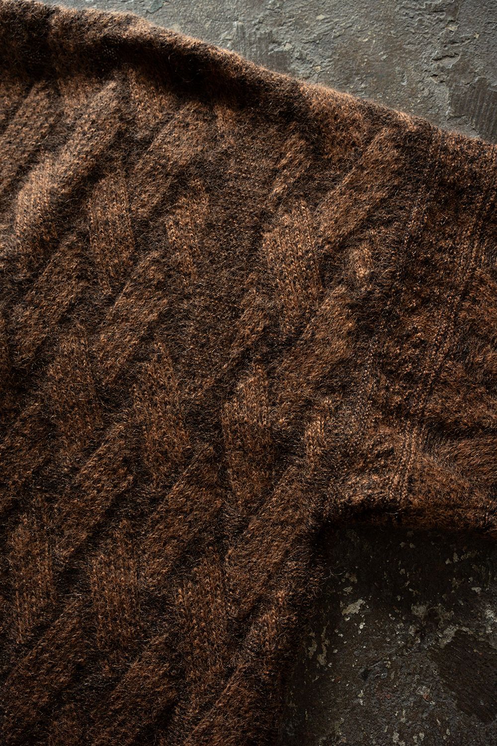 【26AW】Ochiba Mohair Cardigan(ORANGE)