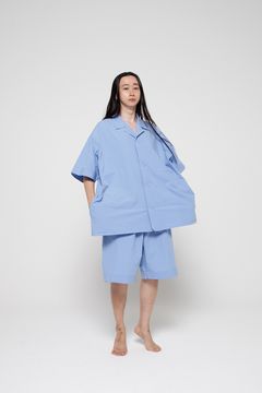 【ラスト1点】【25SS】"summer jambo"pajama(Cotton Ripple LIGHT BLUE)【セットアップ】【ユニセックス】