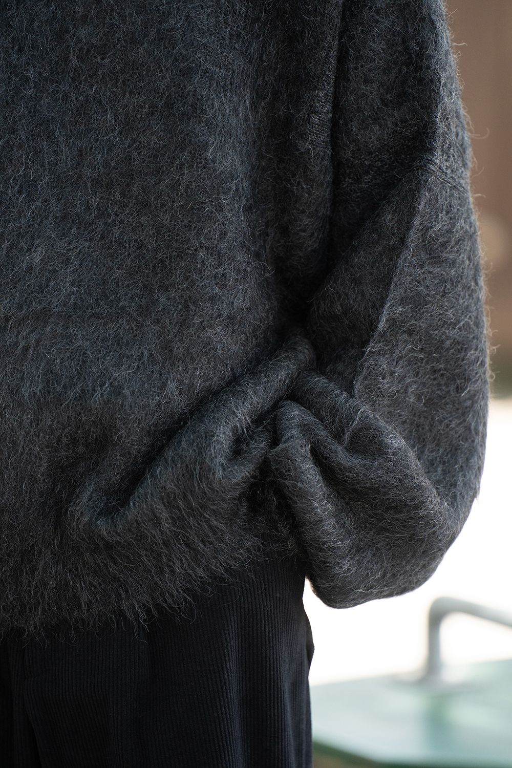 YASHIKI - 【ラスト1点】【24AW】Akane Mohair Knit(BLACK) | Salty YASHIKI - 【ラスト1点】【24AW】Akane Mohair Knit(BLACK) | Salty