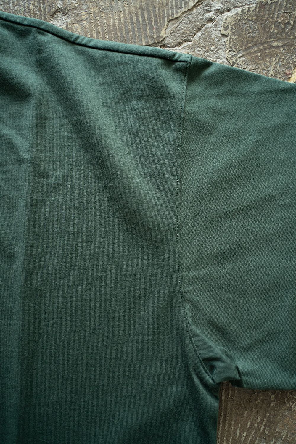 【ラスト1点】【25SS】オーバーサイズネックリブTシャツ(GREEN)