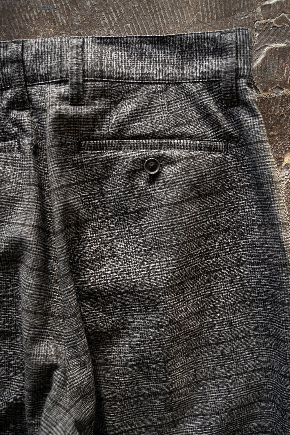 【ラスト1点】【24AW】1-Tack Wide Trousers/1タックワイドトラウザーズ(GRAY CHECK)