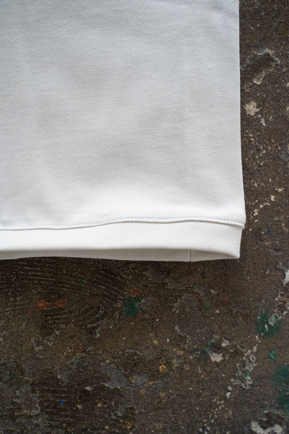 【ラスト1点】【22AW】スビンコットンサドルスリーブカットソー(LIGHT GRAY)