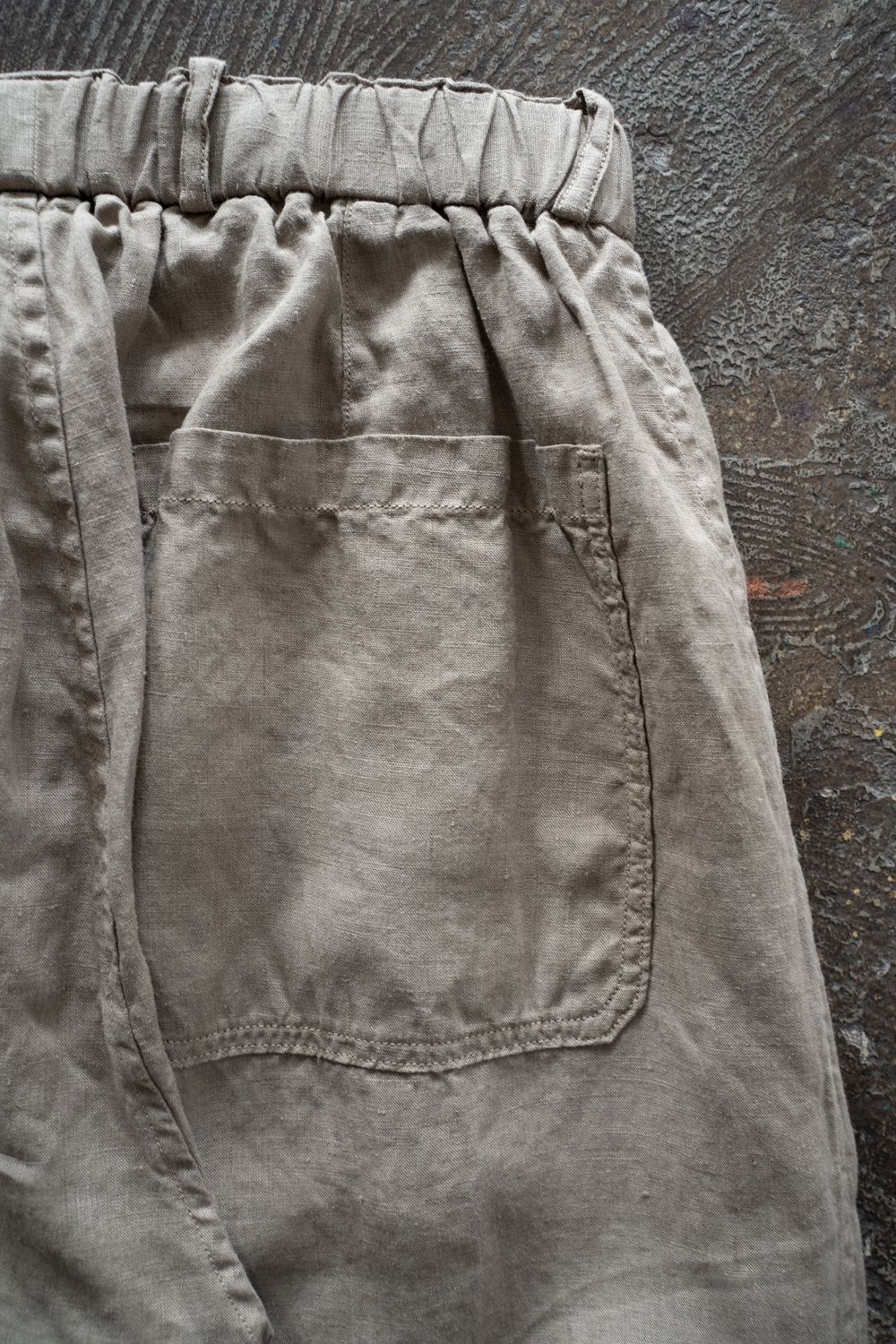 大麻ワイドパンツ(珈琲)