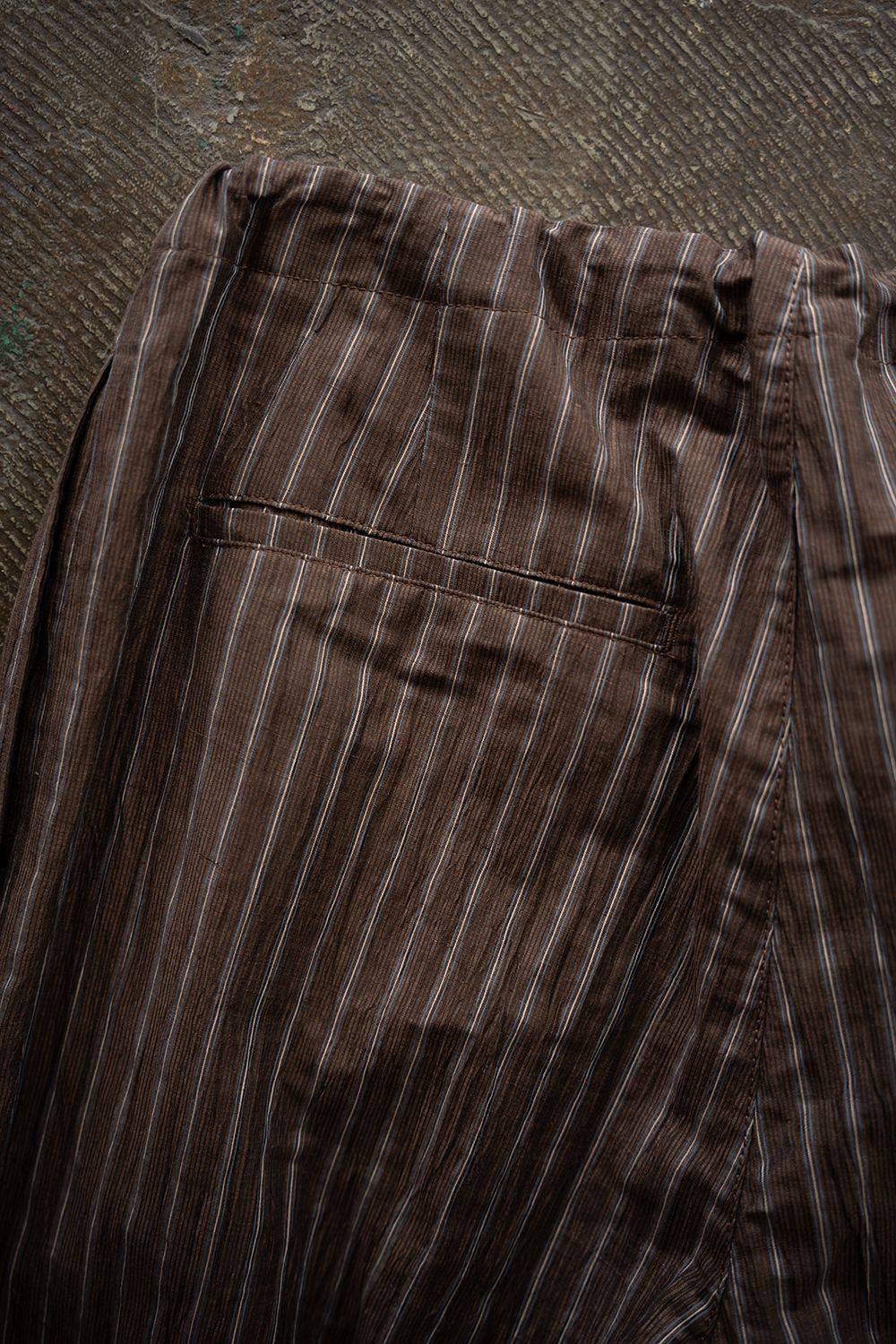 【ラスト1点】【26SS】C/LI/PE Washer Lounge PT/コットンリネンポリエステルワッシャーラウンジパンツ(BROWN)