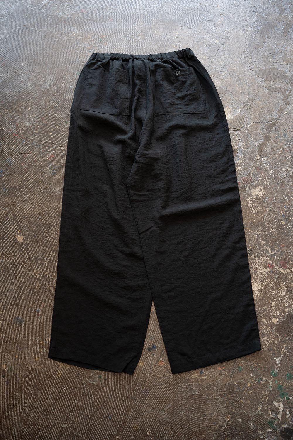 【26SS】レーヨン×リネンイージーパンツ(BLACK)