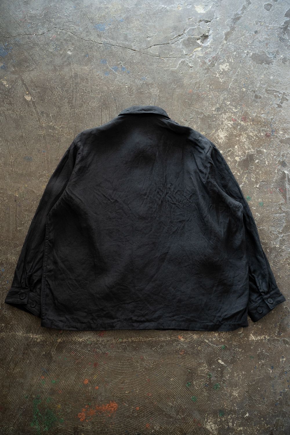 和紙大麻ジャケット(墨黒)