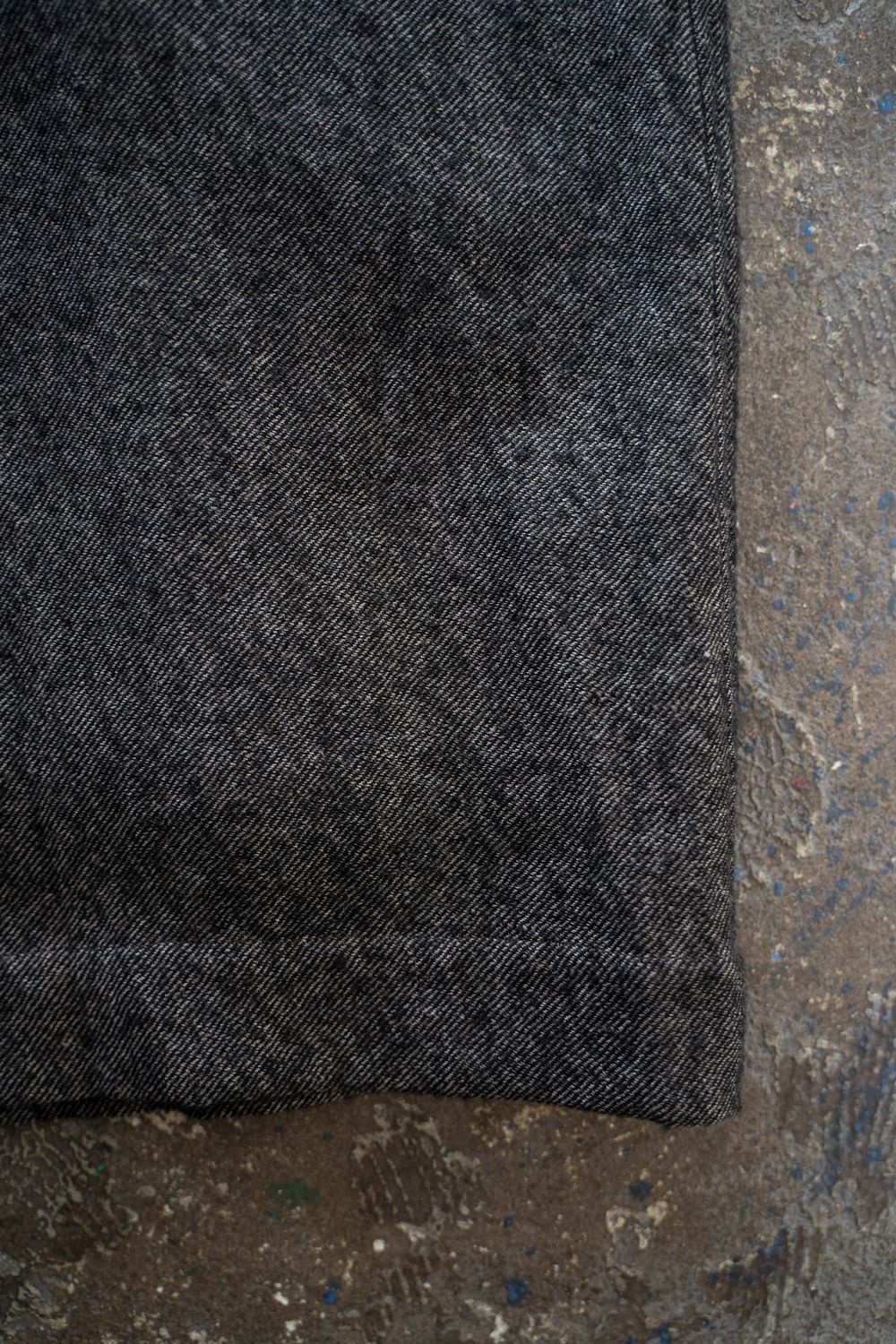 【26AW】ウール×リネンステンカラーコート(MELANGE GREY)