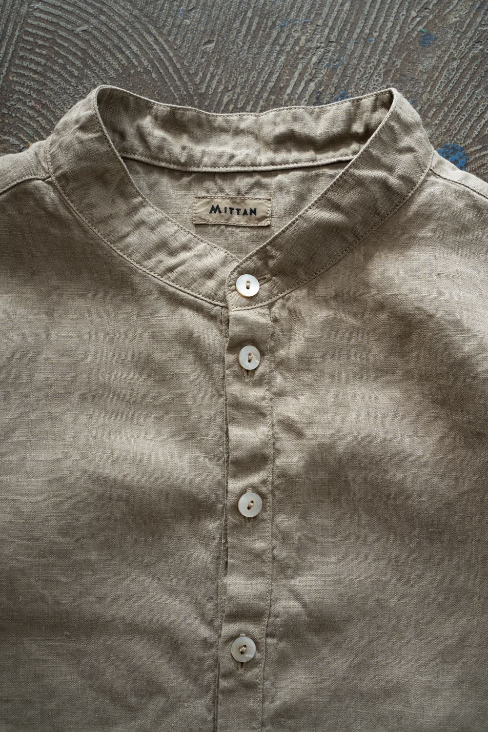 大麻シャツ(珈琲)