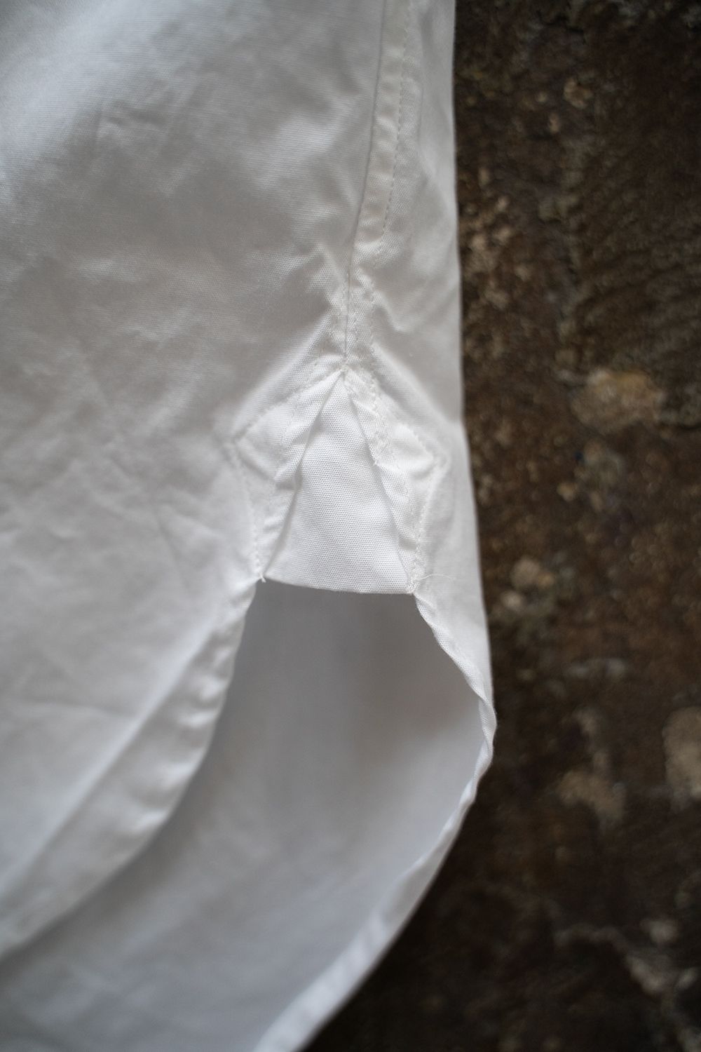 【24SS】Fine Cotton Tab Collar Shirt/ ファインコットンタブカラーシャツ(WHITE)