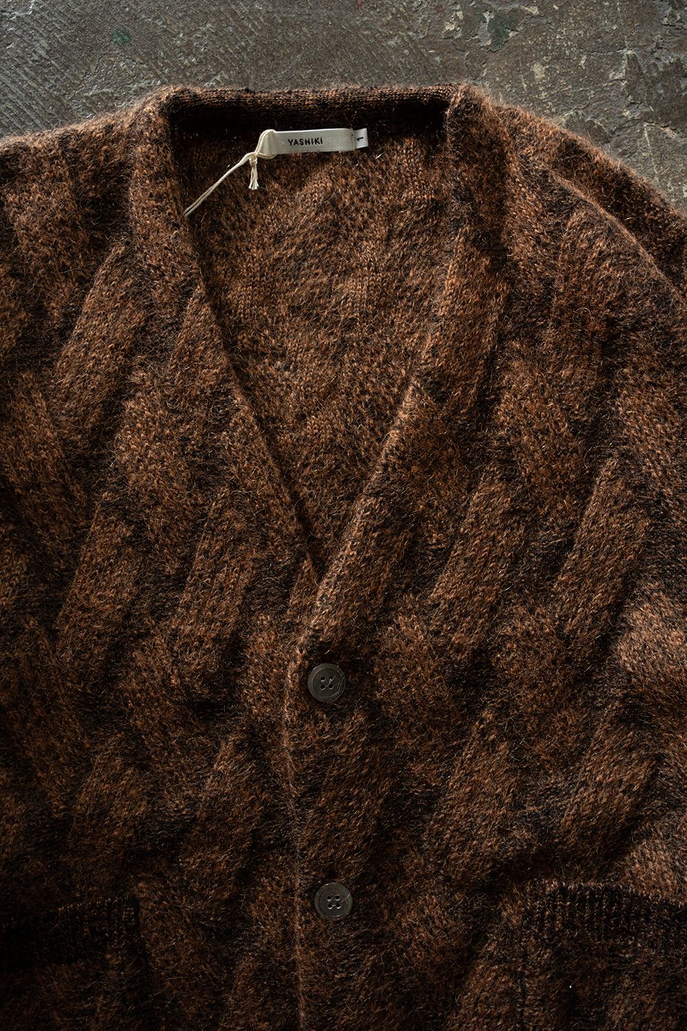【26AW】Ochiba Mohair Cardigan(ORANGE)