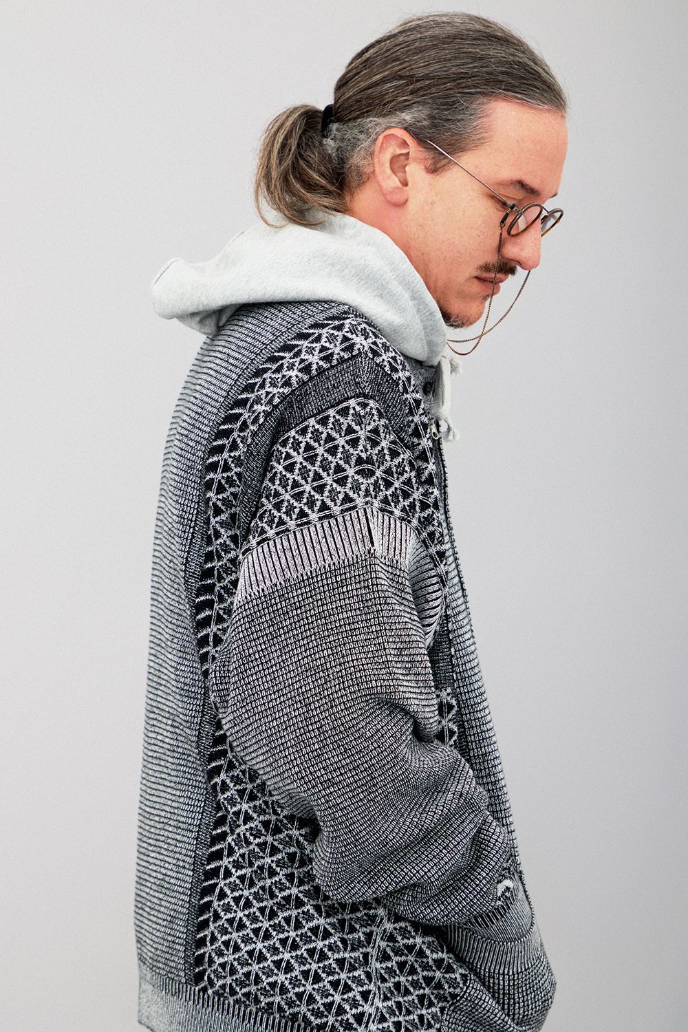【ラスト1点】【25AW】Ginka Cardigan(MIX GRAY)