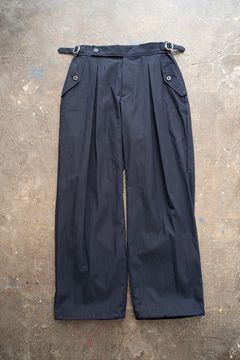 【ラスト1点】2-Tack Cotton-Nylon Military Pants/2タックコットンナイロンミリタリーパンツ(NAVY)