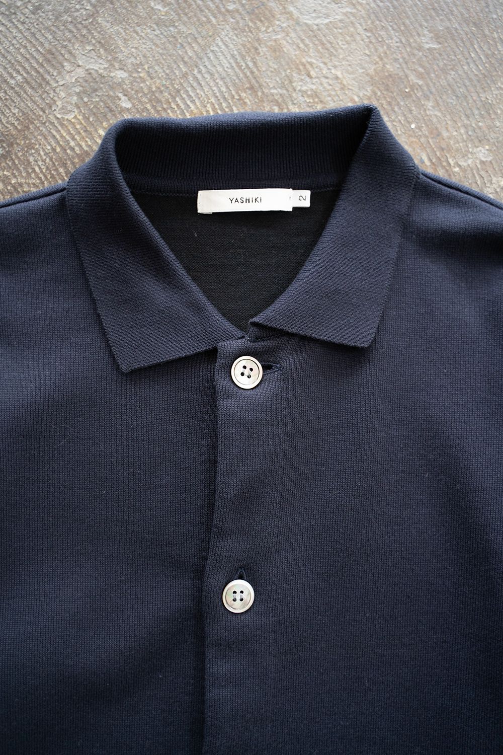 YASHIKI - 【ラスト1点】【25SS】Rakki Collar Cardigan(BLACK