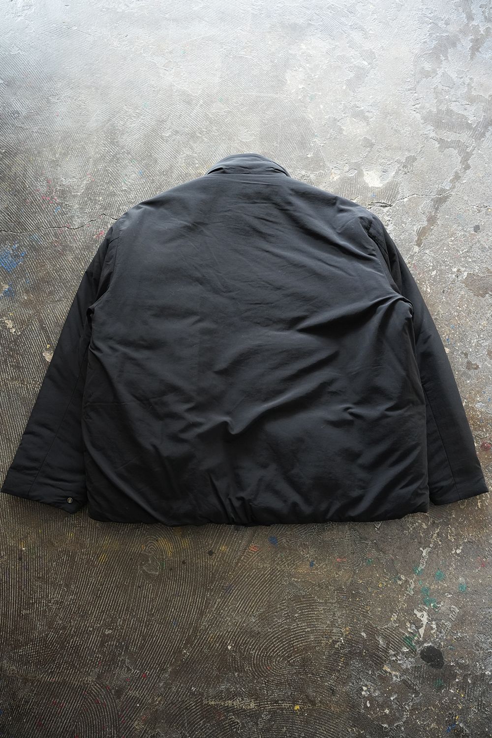 【25AW】シンサレートスタンドカラーブルゾン(BLACK)