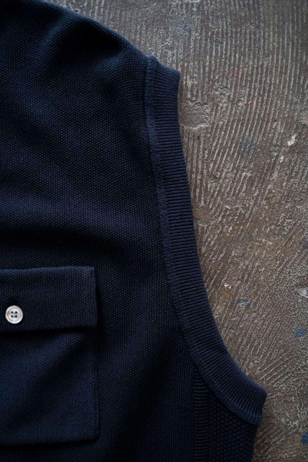 【26SS】Haoto collar Vest(DARK NAVY)