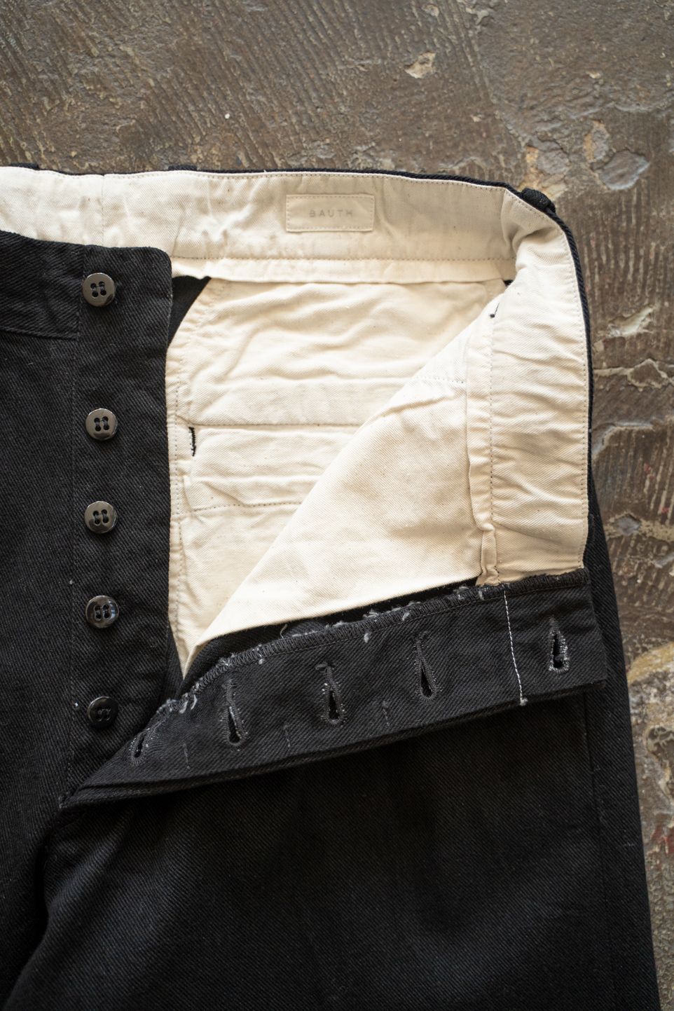 【ラスト1点】【25AW】Black Twill Trousers(BLACK)