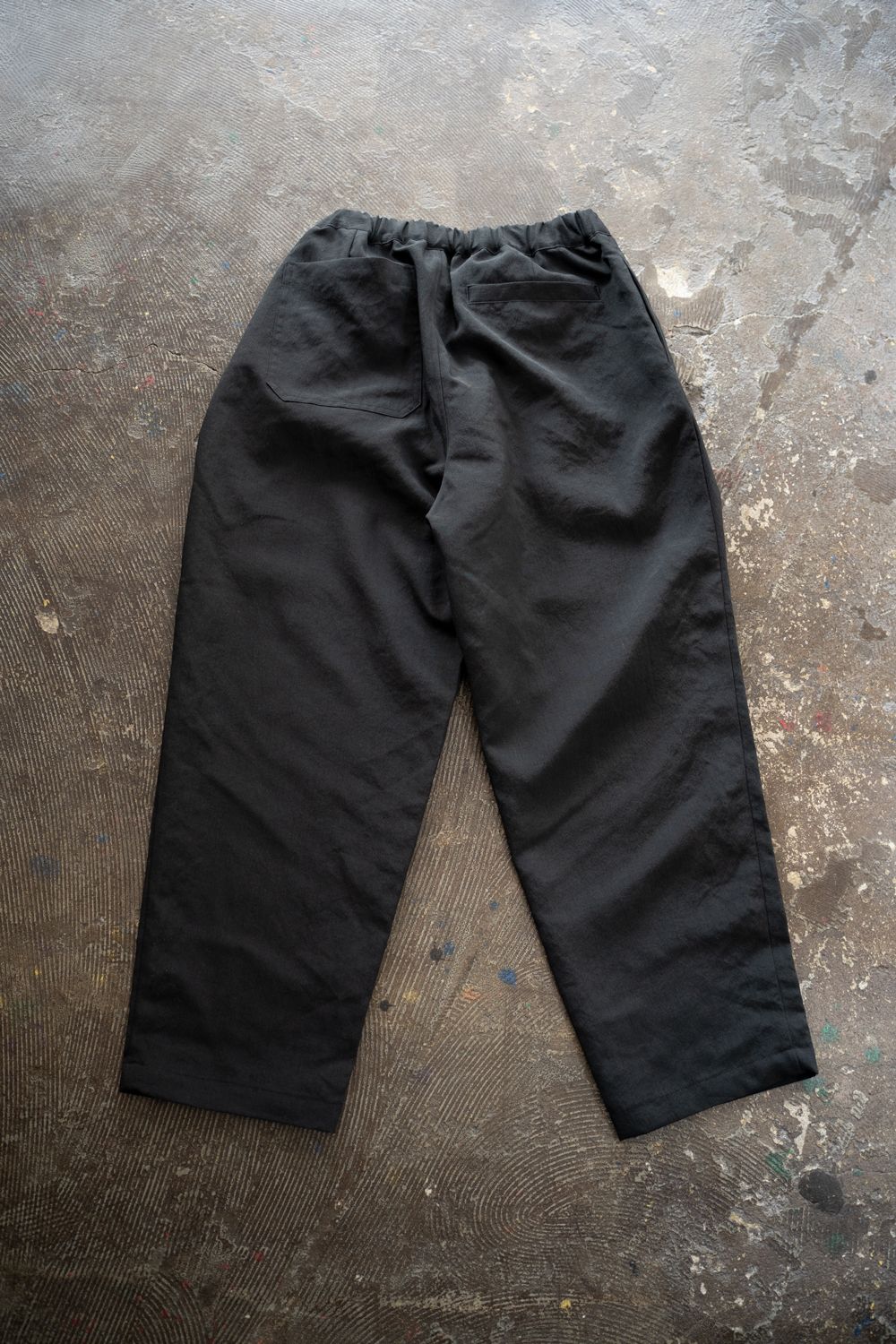 【25AW】ポリエステル2タックイージーパンツ(BLACK)