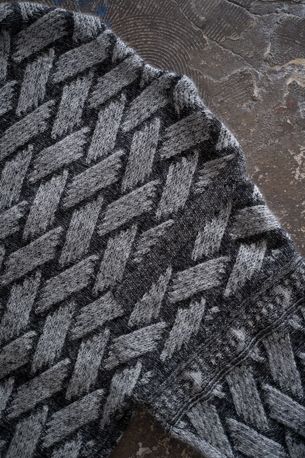 【26AW】Ochiba Mohair Cardigan(MIX GRAY)