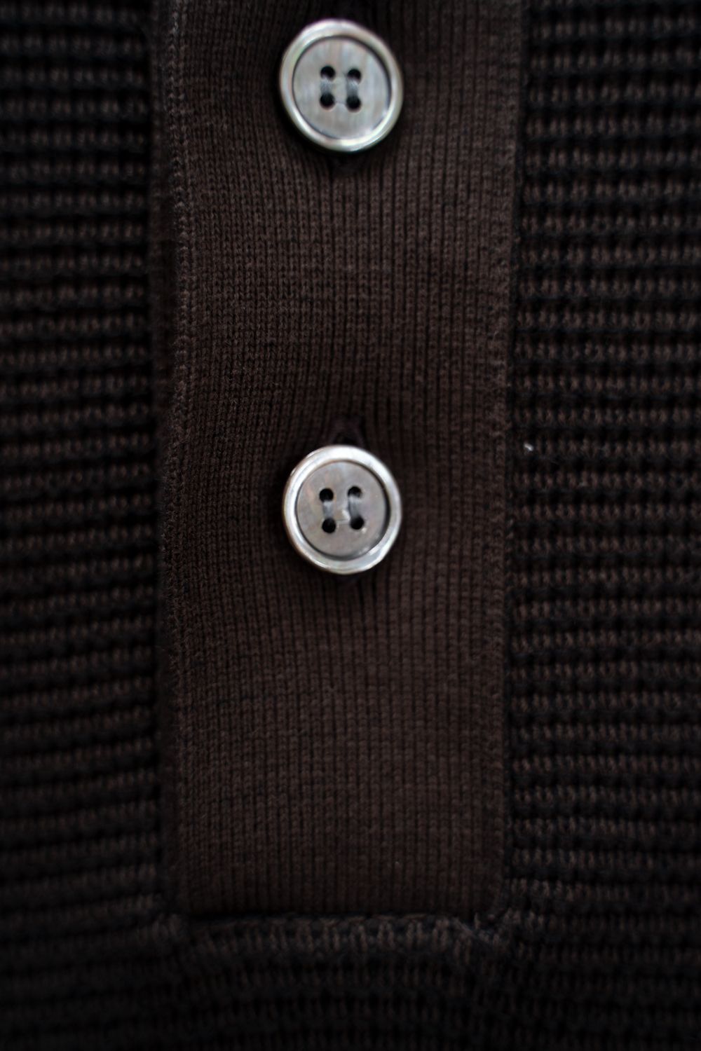 【26AW】Akisame Knit Polo(BROWN)