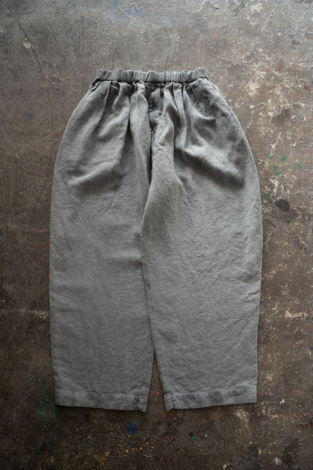 起毛大麻パンツ(薄炭)