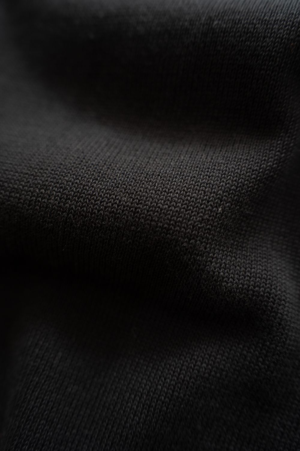 【26AW】コットン×シルク12Gニットポロ(INK BLACK)