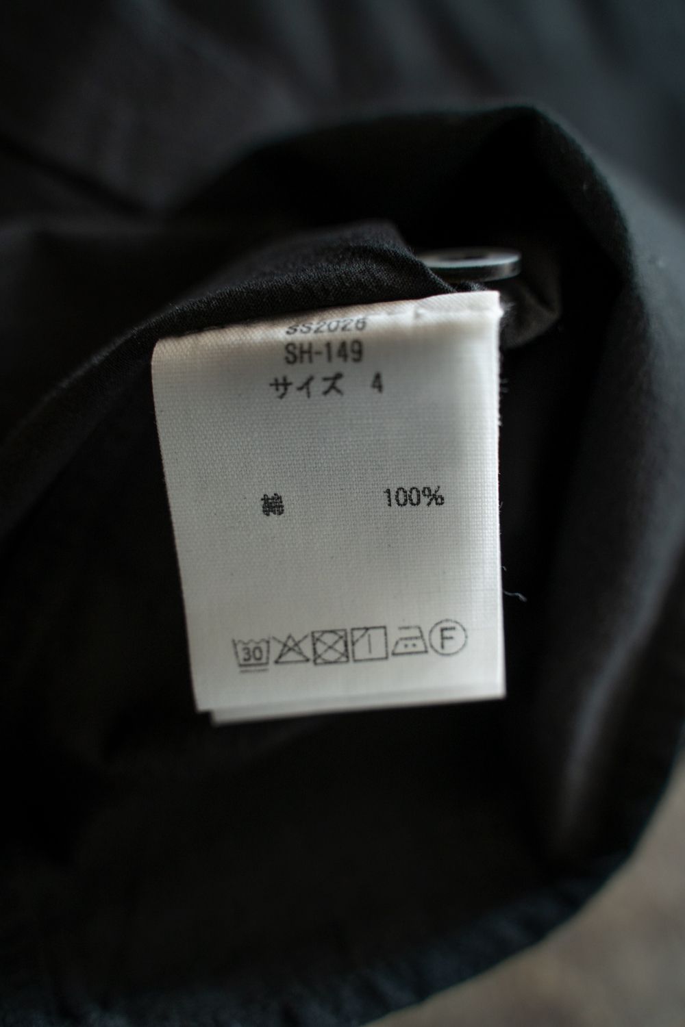 強撚OCブロードシャツ(黒)