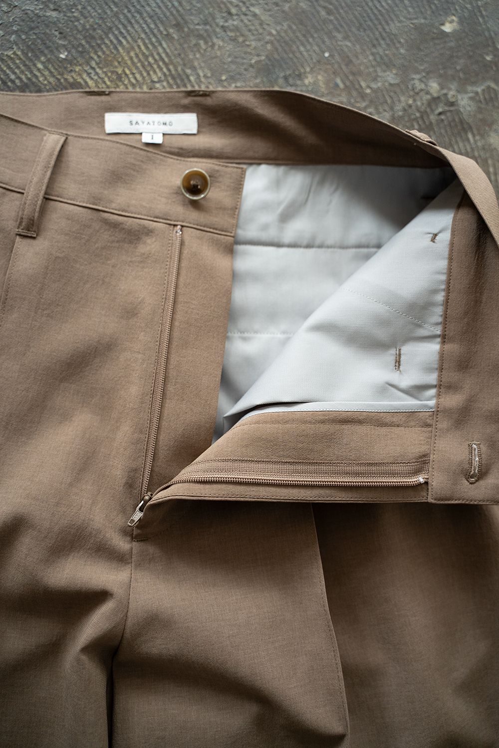 【25SS】1-Tack Baggy Slacks/1タックバギースラックス(BEIGE)