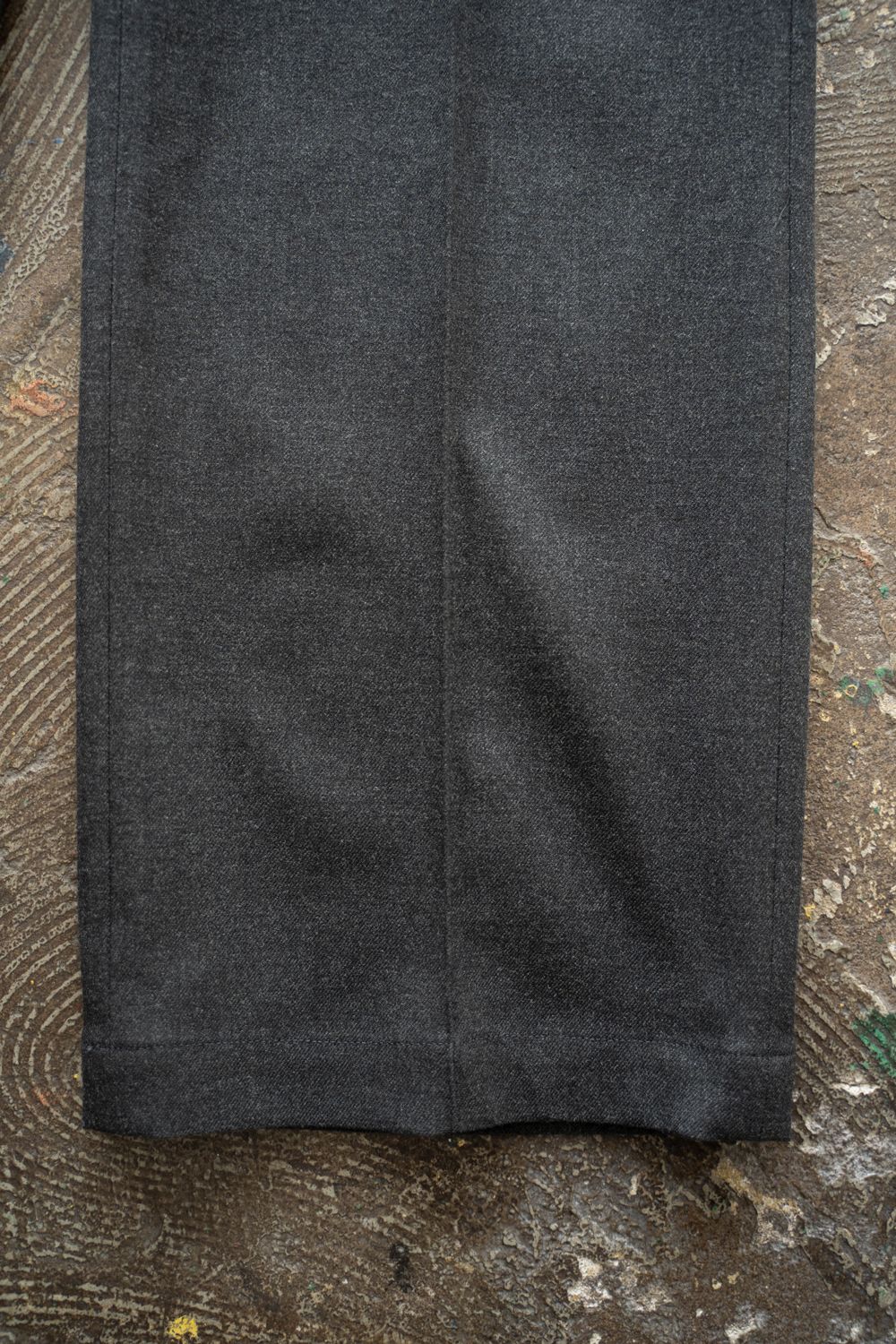 【25AW】2-Tack Slacks/2タックスラックス(CHARCOAL)